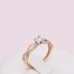 Auksinis žiedas su Swarovski Zirconia  029K06