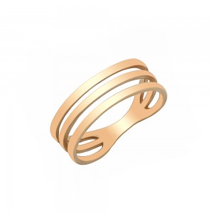 Auksinis trigubas žiedas 050K01