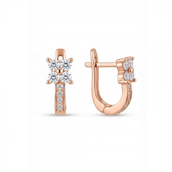Auksiniai auskarai su cirkoniais  221S23