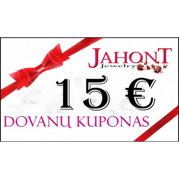 Dovanų kuponas 15 EUR