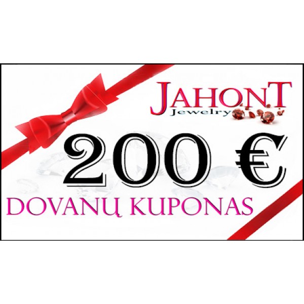 Dovanų kuponas 200 EUR