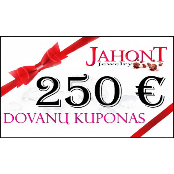 Dovanų kuponas 250 EUR