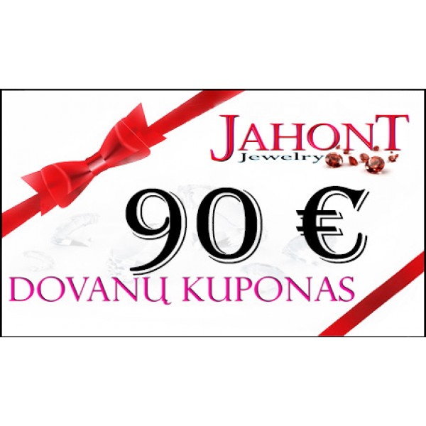 Dovanų kuponas 90 EUR