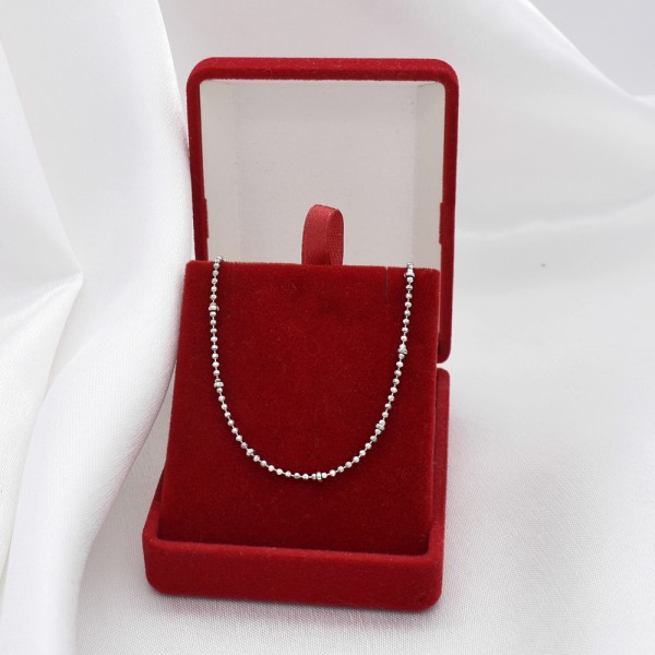 Sidabrinė  grandinėlė  "Bead" 45 cm