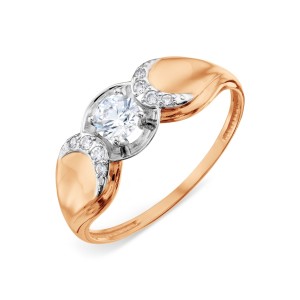 Auksinis žiedas su Swarovski Zirconia 050K46 Auksinis žiedas su Swarovski Zirconia 050K46