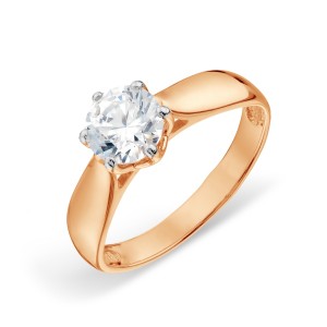 Auksinis žiedas su Swarovski Zirconia 050K39 Auksinis žiedas su Swarovski Zirconia 050K39