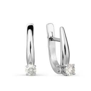 Auksiniai auskarai su Swarovski Zirconia 064S10 Auksiniai auskarai su Swarovski Zirconia 064S10