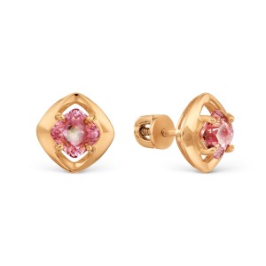 Auksiniai auskarai su Swarovski 085S15 Auksiniai auskarai su Swarovski 085S15