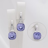 Sidabrinis komplektas su Swarovski 414S06 Sidabrinis komplektas su Swarovski 414S06