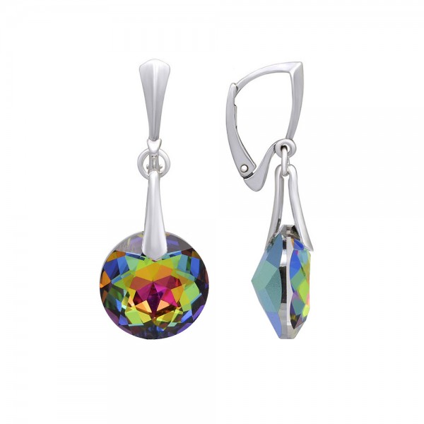 Sidabriniai auskarai su Swarovski 190S77