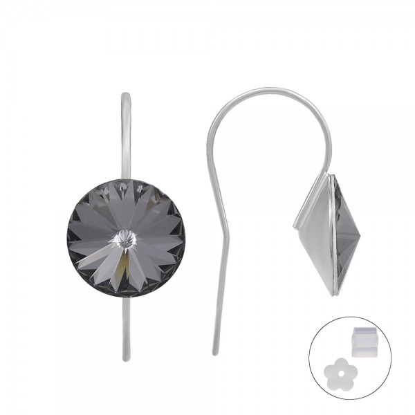 Sidabriniai auskarai su Swarovski 190S96