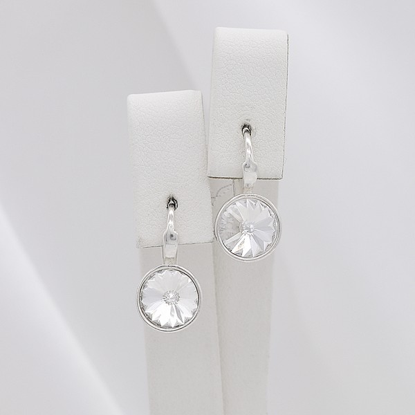 Sidabriniai auskarai su Swarovski 418S122