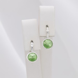 Sidabriniai auskarai su Swarovski 418S126
