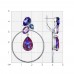 Sidabriniai auskarai su Swarovski 41S01