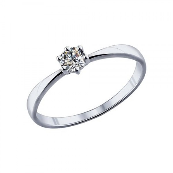 Sidabrinis žiedas su Swarovski Zirconia 165K53