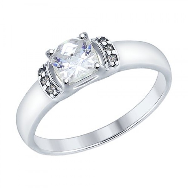 Sidabrinis žiedas su Swarovski Zirconia