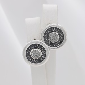 Sidabriniai auskarai su Swarovski 43S41