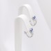 Sidabriniai auskarai su cirkoniais 435S110