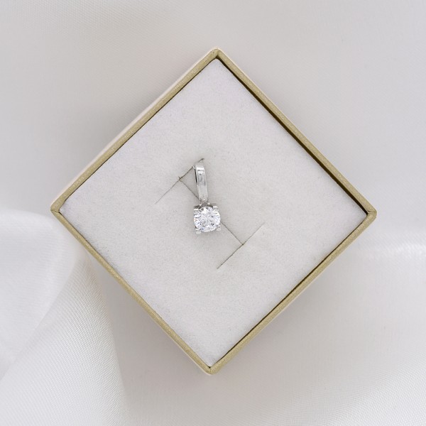 Sidabrinis pakabukas su Swarovski Zirconia 142P01