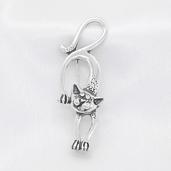 Sidabrinė sagė "Katinas"  437R21
