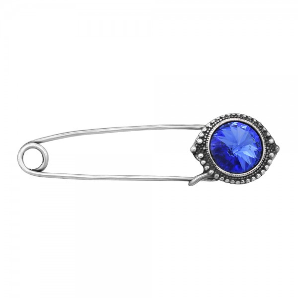 Sidabrinė sagė su Swarovski