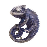 Sidabrinė sagė su cirkoniu "Chameleonas"  418R24